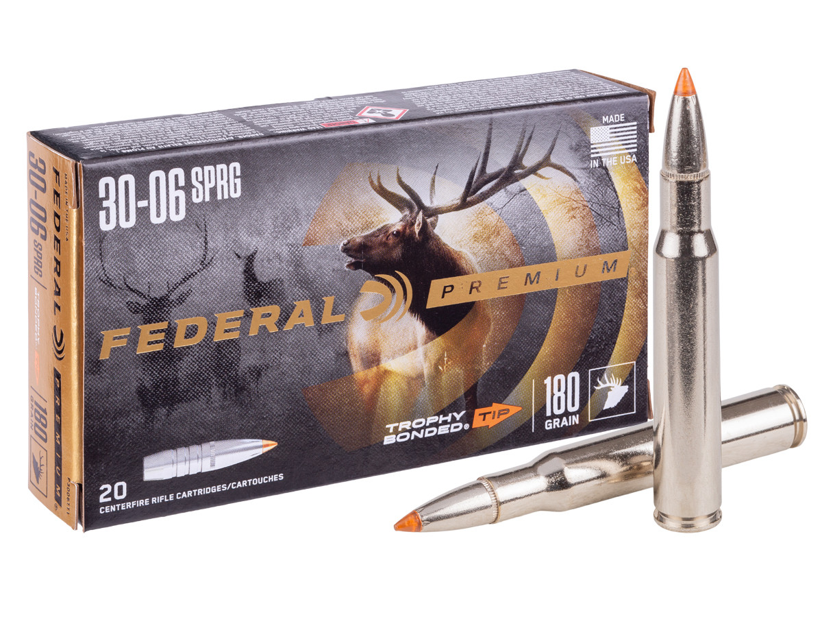 Federal Premium .30-06 Springfield Trophy Bonded Tip, 180gr, 20ct