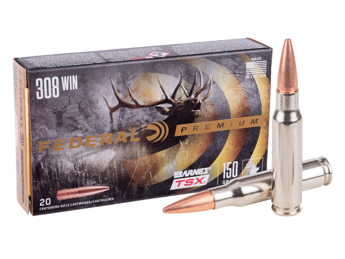 Federal Premium .308 Winchester Barnes TSX, 150gr, 20ct