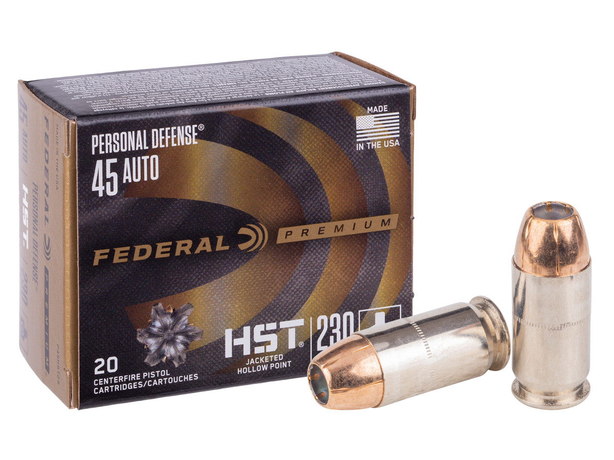 Federal Premium .45 Auto Personal Defense HST, 230gr, 20ct