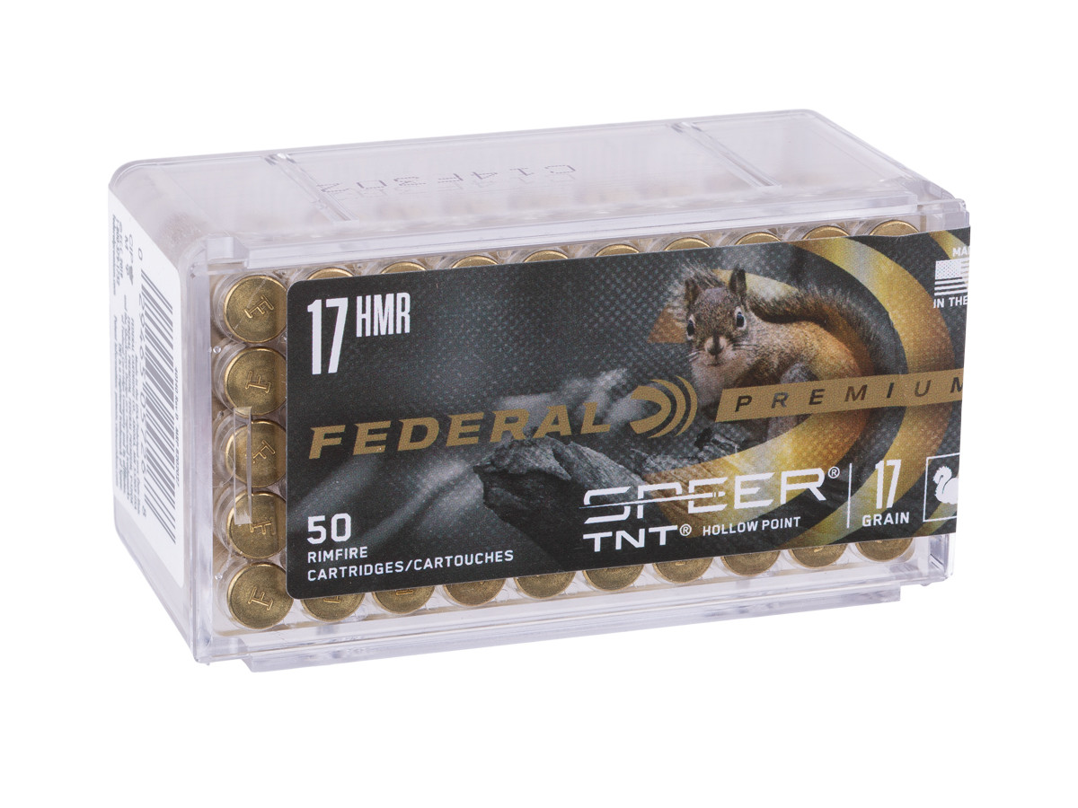 Federal Premium .17 HMR Varmint & Predator Speer TNT, 17gr, 50ct