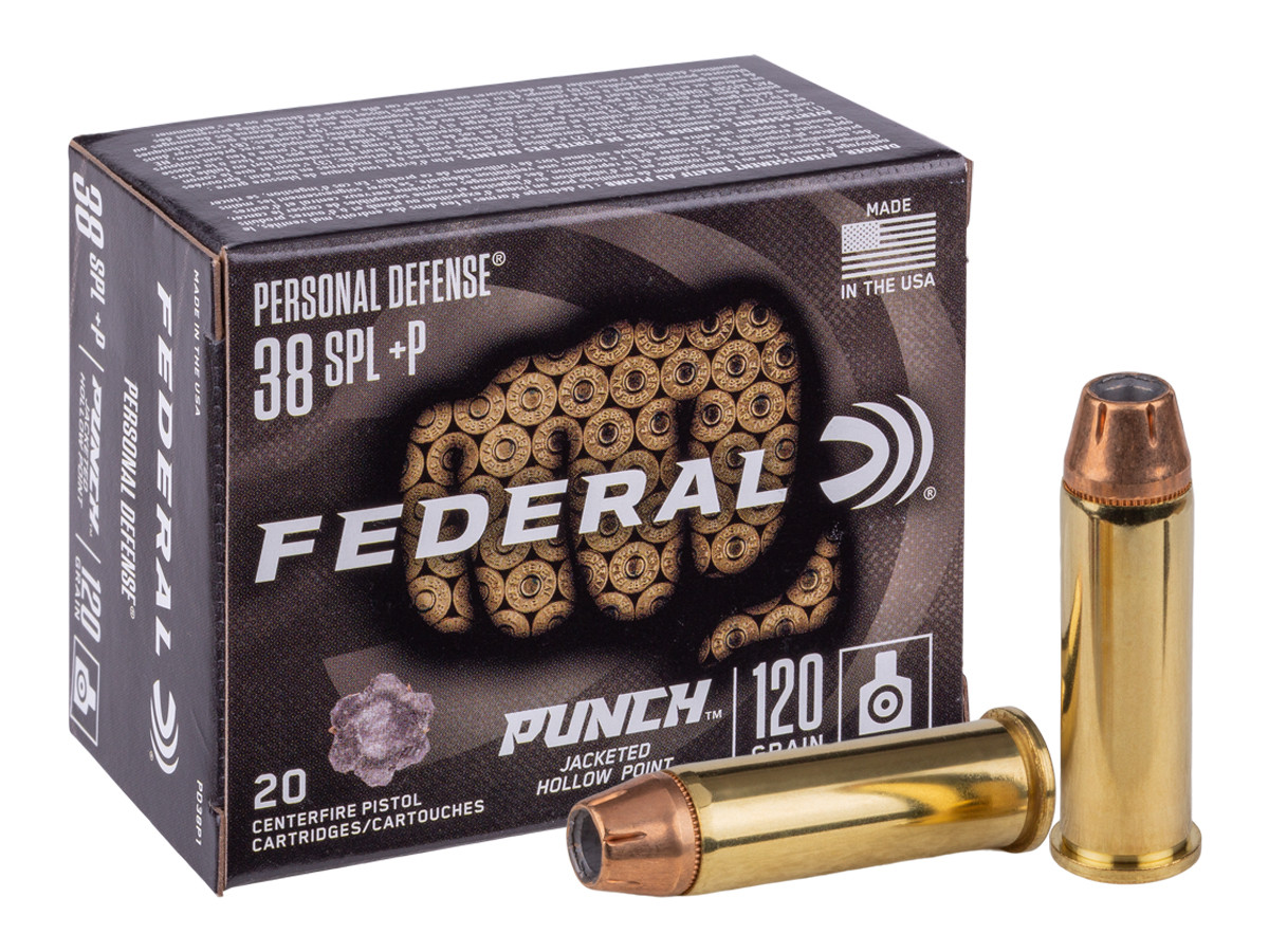 Federal .38 Special +P Punch JHP, 120gr, 20ct