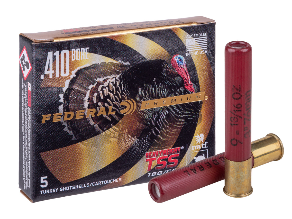 Federal 410 Bore Heavyweight TSS 13/16oz, 9 Shot, 5ct