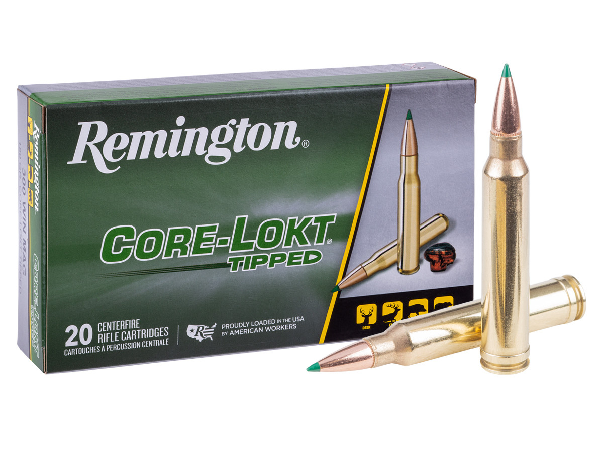 Remington .300 Winchester Magnum Core-Lokt Tipped, 180gr, 20ct