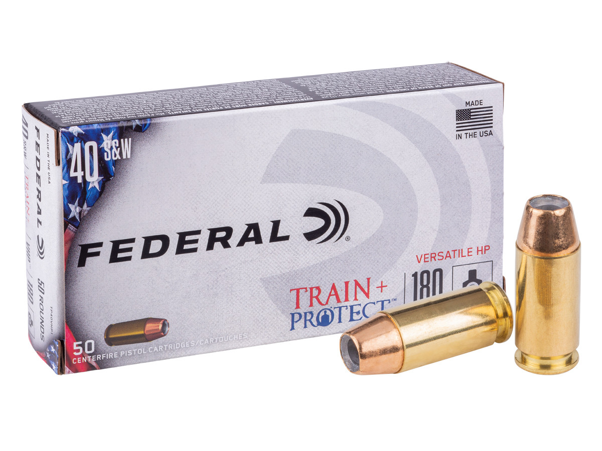 Federal .40 S&W Train + Protect VHP, 180gr, 50ct