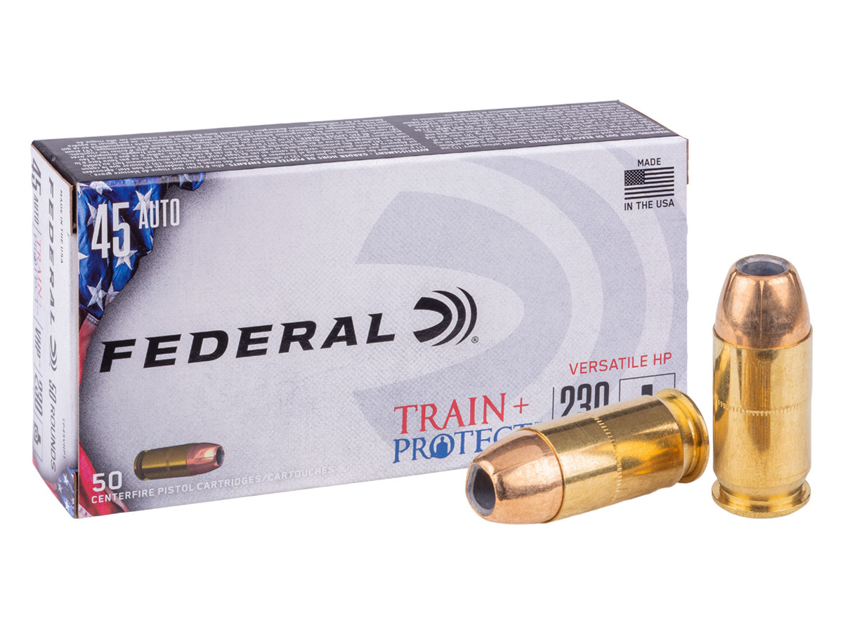 Federal .45 Auto Train + Protect VHP, 230gr, 50ct