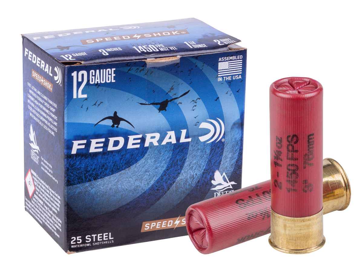 Federal 12GA Speed-Shok 1 1/4oz, 2 Shot, 25ct