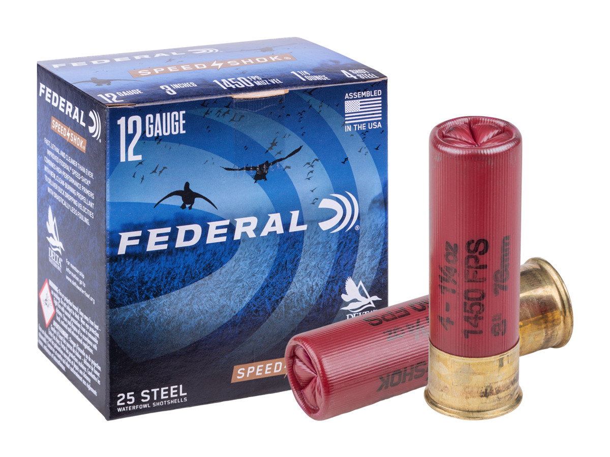 Federal 12GA Speed-Shok 1 1/4oz, 4 Shot, 25ct