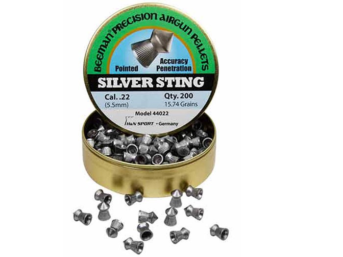 Beeman Silver Sting, .22 Cal, 15.74 Grains, Pointed, 200ct