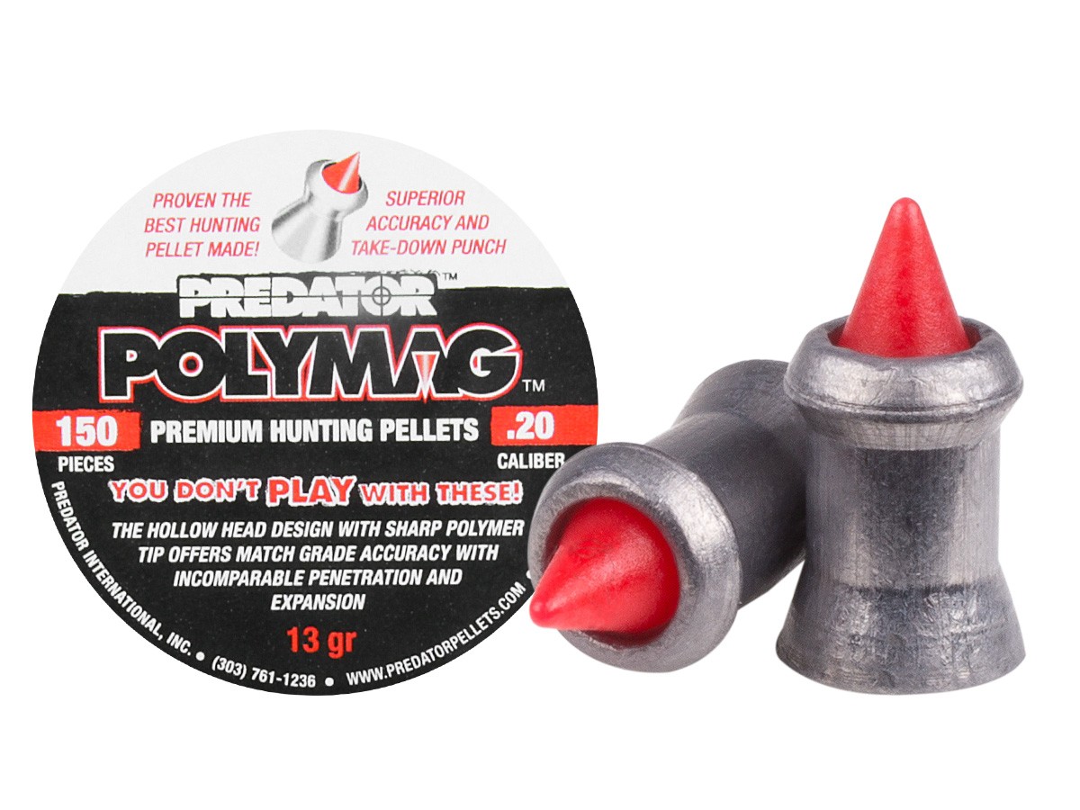 Predator Polymag .20 Cal, 13 Grains, Pointed, 150ct