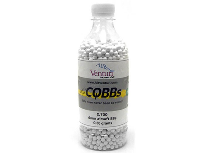 Air Venturi Pro CQBBs 6mm airsoft BBs, 0.30g, 2,700 rds, white