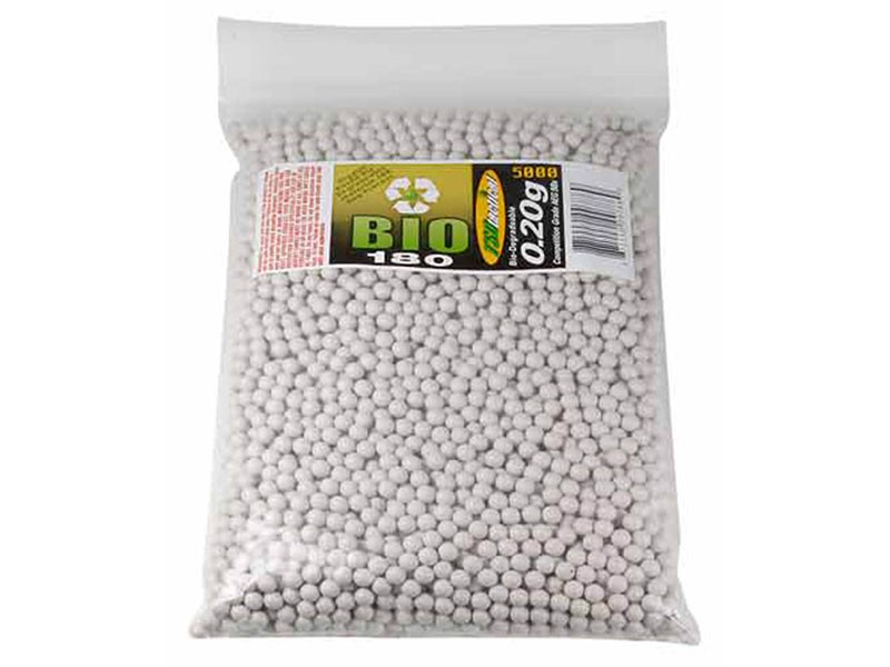 TSD Competition Grade 6mm biodegradable airsoft BBs, 0.20g, 5000 rds, white