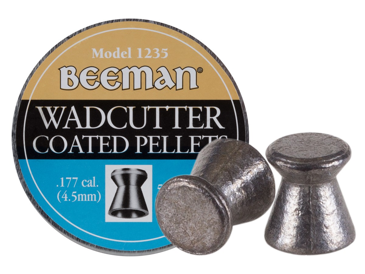 Beeman .177 Cal, 7.7 Grains, Wadcutter, Coated, 500ct