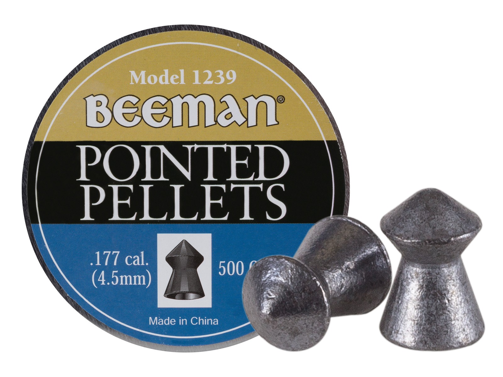 Beeman .177 Cal, 8.53 Grains, Pointed, 500ct