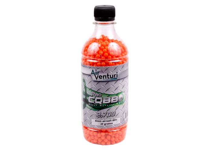 Air Venturi Pro CQBBs 6mm airsoft BBs, 0.12g, 2,700 rds, orange