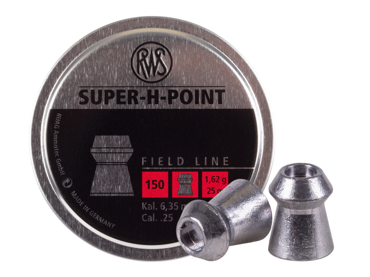 RWS Super-H-Point .25 Cal, 25.0 Grains, Hollowpoint, 150ct 0.25