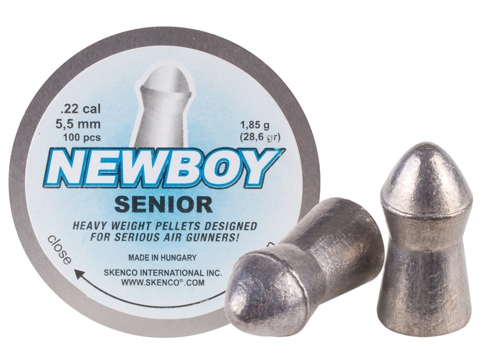 Skenco NewBoy Senior .22 Cal, 28.6 Grains, Domed, 100ct