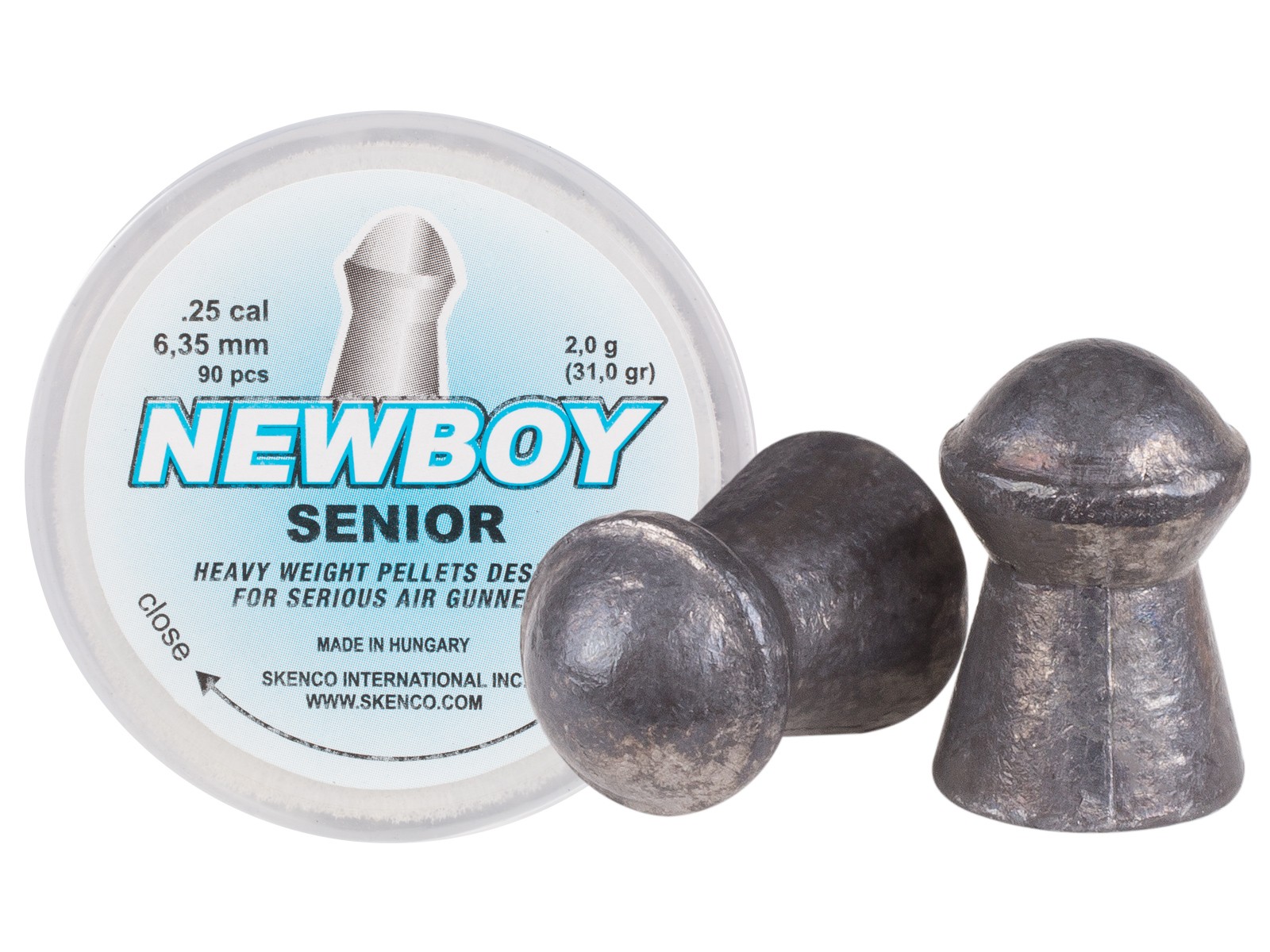 Skenco New Boy Senior .25 cal, 31.0 Grains, Domed, 90ct