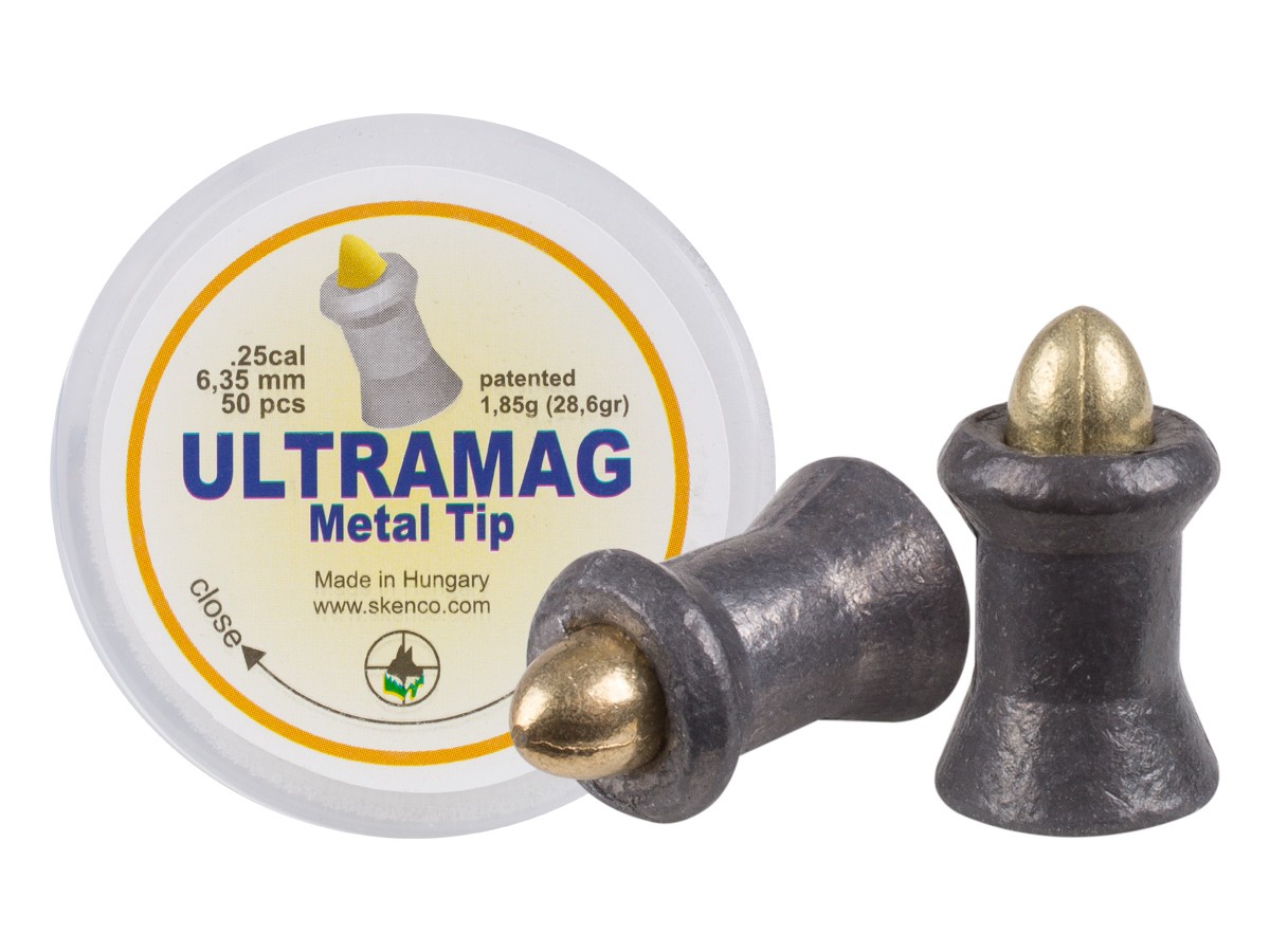 Skenco UltraMag Metal Tip, .25 Cal, 28.60 Grains, Pointed, 50ct