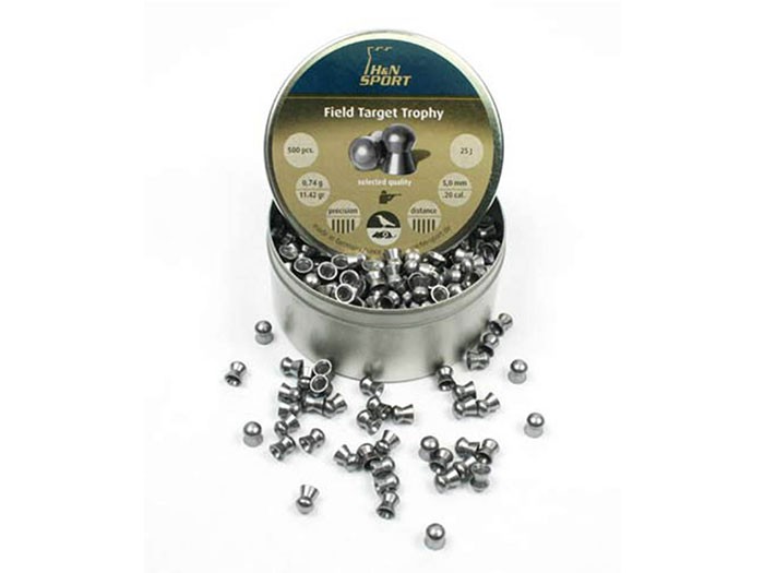 H&N Field Target Trophy .20 Cal, 11.42 Grains, Domed, 500ct 0.20