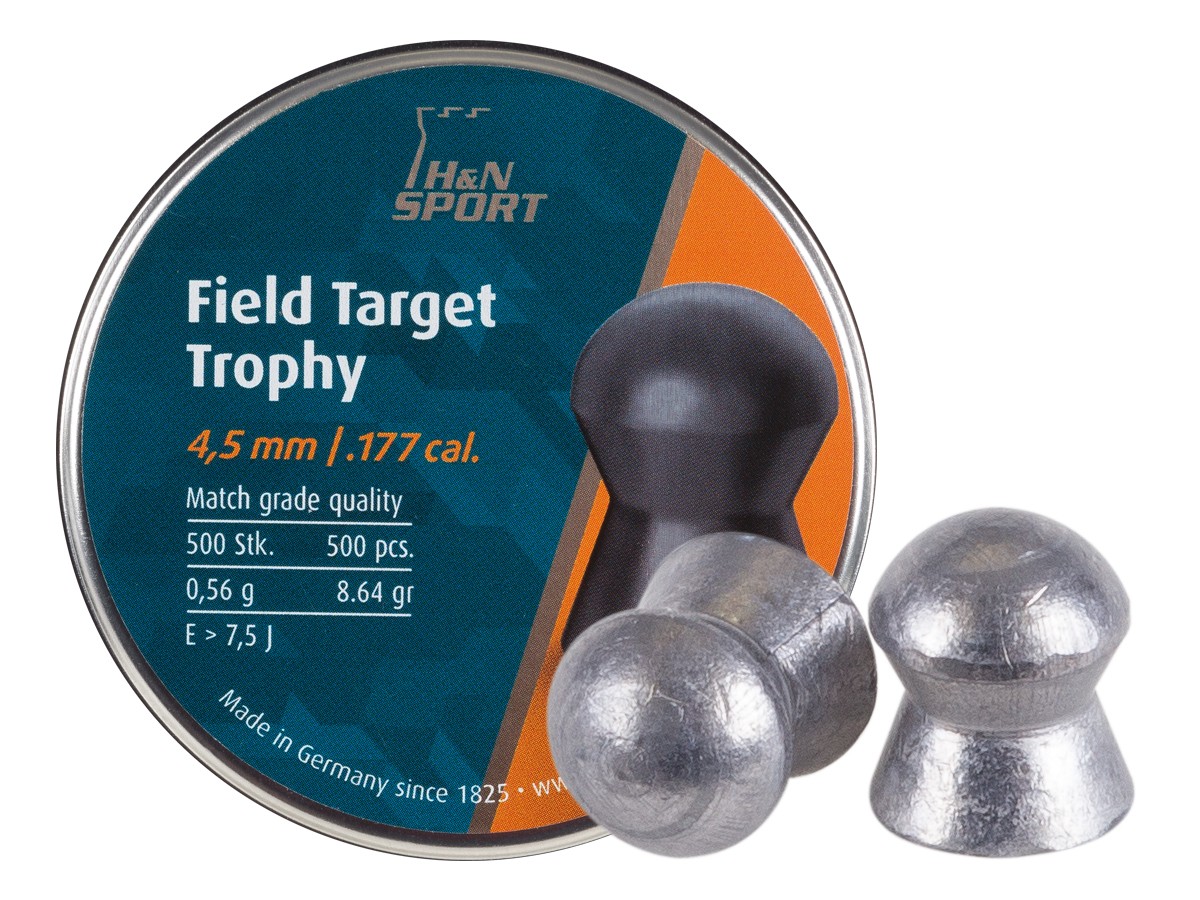 Hatsan H&n Field Target Trophy Pellets .177 Caliber 8.64 Grains Domed per 500 for sale online 