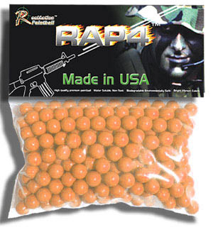 RAM RAP4 .43 Caliber Paintballs, Red, 250ct