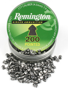 Remington .177 Cal, 7.9 Grains, Pointed, 200ct