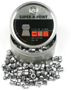 RWS Super-H-Point .25 Cal, 25.0 Grains, Hollowpoint, 200ct