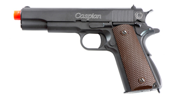 Caspian 1911A1 Gas Pistol w/Wood Grips