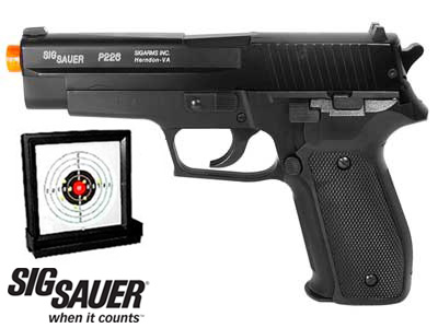 SIG Sauer P226 Airsoft Spring Pistol,  Black
