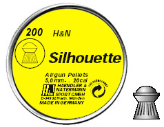 H&N Silhouette .20 Cal, 11.42 Grains, Domed, 200ct