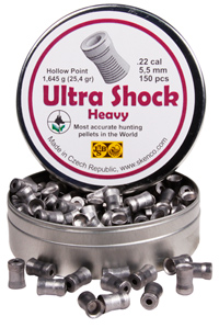 Skenco Ultra Shock, .22 Cal, 25.4 Grains, Hollowpoint, 150ct