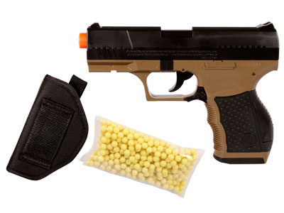 Stinger P9T Airsoft Pistol Kit, Holster