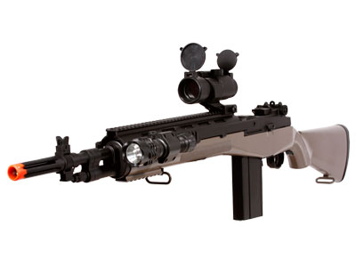 TSD Sports M100 Airsoft Sniper Rifle Combo, Tan