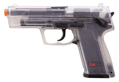 H&K USP CO2 Airsoft Pistol, Clear