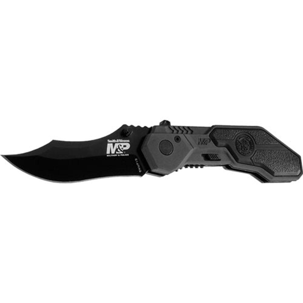 Smith & Wesson 3.0 in Black Blade Gray-Black Aluminum