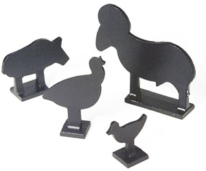 Silhouetted animal targets, Image 1