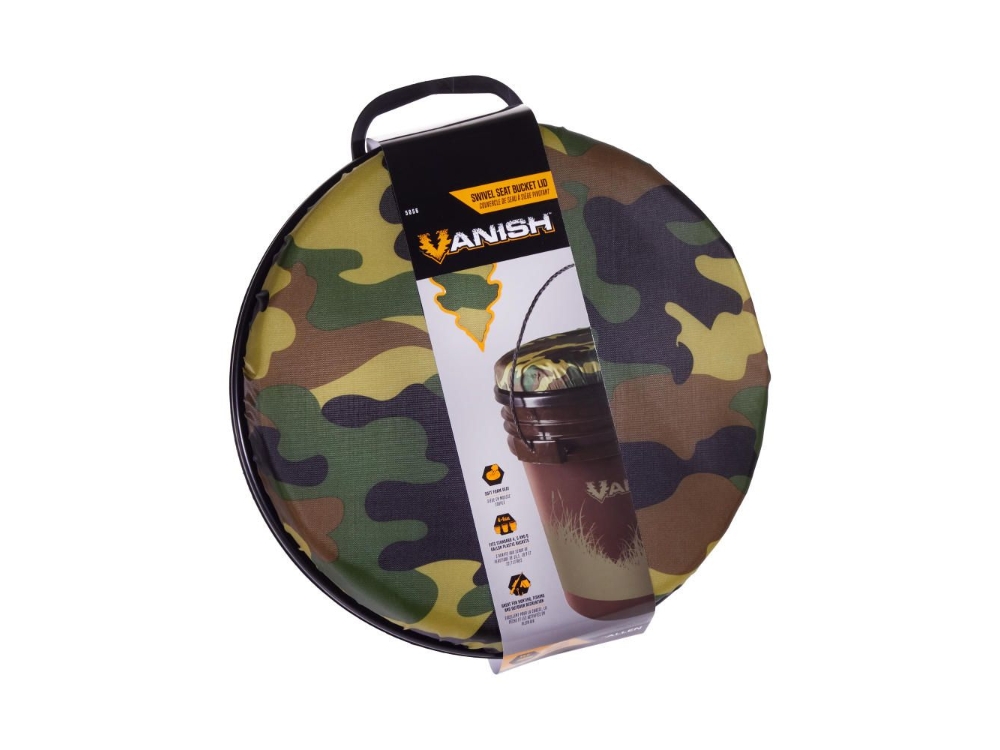 Allen Vanish Camo Swivel Seat Bucket Lid, Multicolored