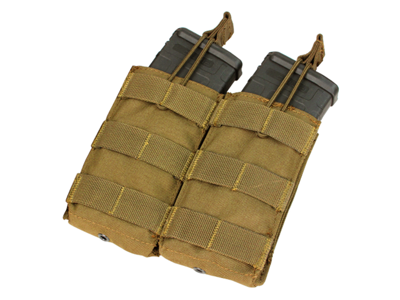 Condor Double M4/M16 Open Top Mag Pouch, C Brown