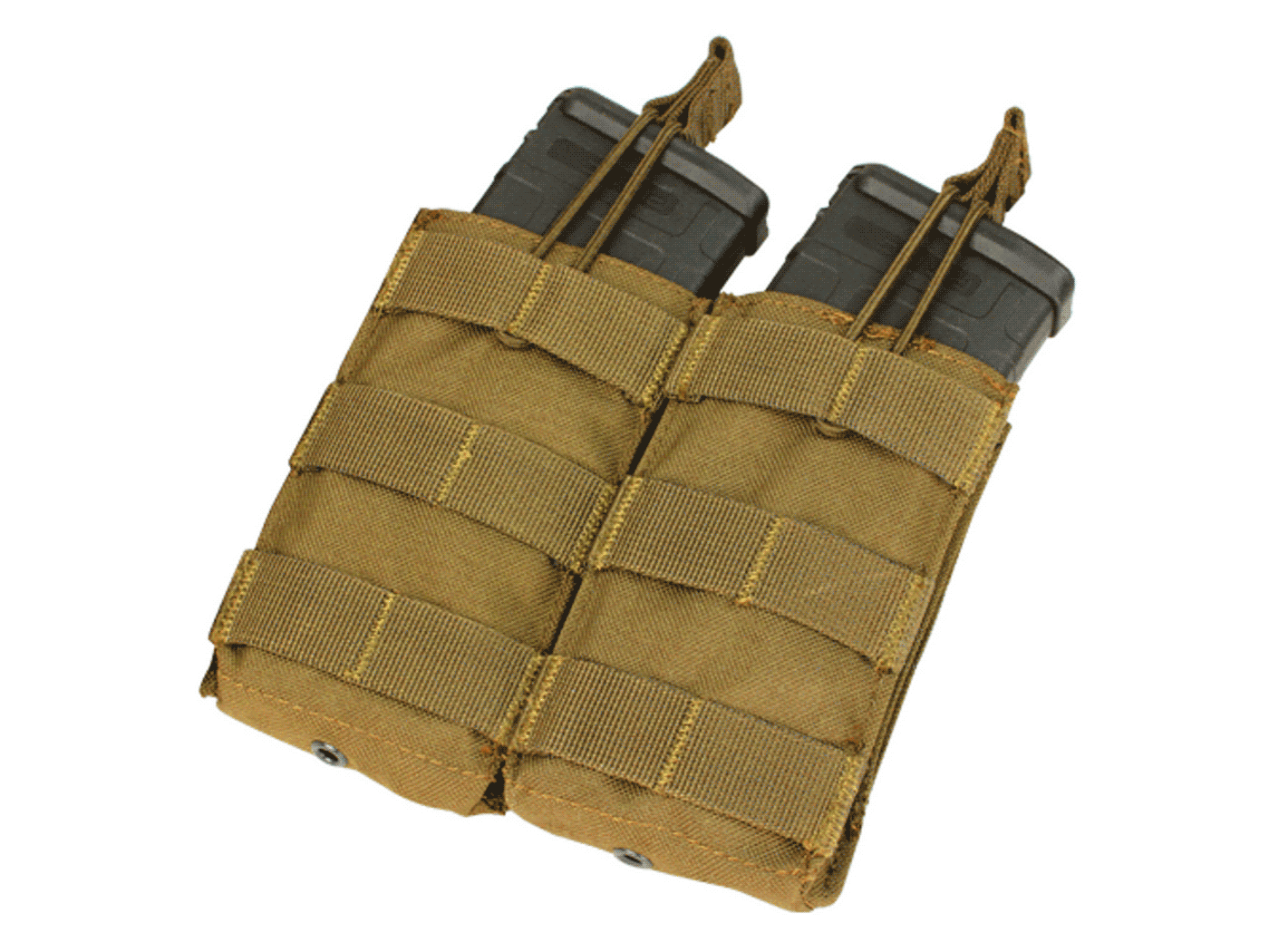 Condor Double M4/M16 Open Top Mag Pouch, C Brown