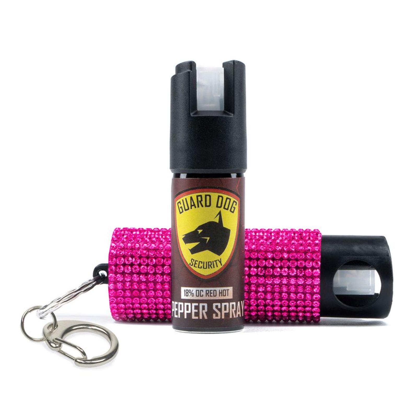 Guard Dog  Bling It On Max Strength Keychain PepperSpray Pink