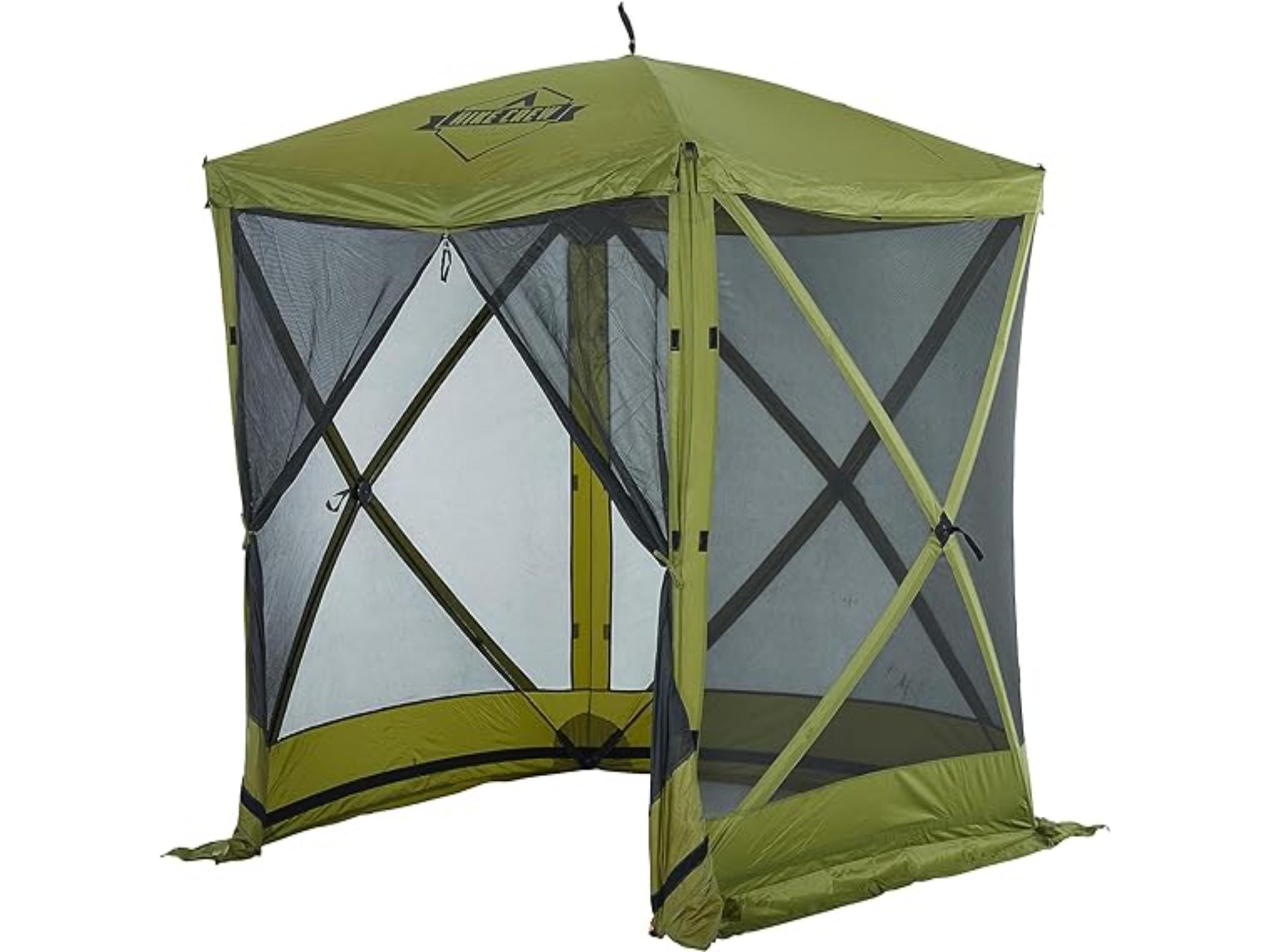 Hike Crew 6 x 6 Pop Up Gazebo Tent, 4-Sided Outdoor Tent Canopy, Green