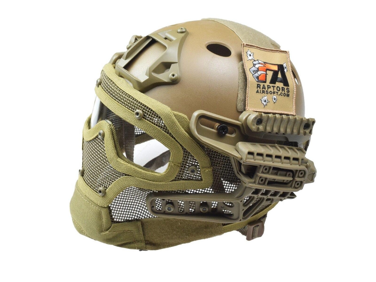 Raptor RTQ G4 System PJ Helmet & Full Mask, FDE/Tan