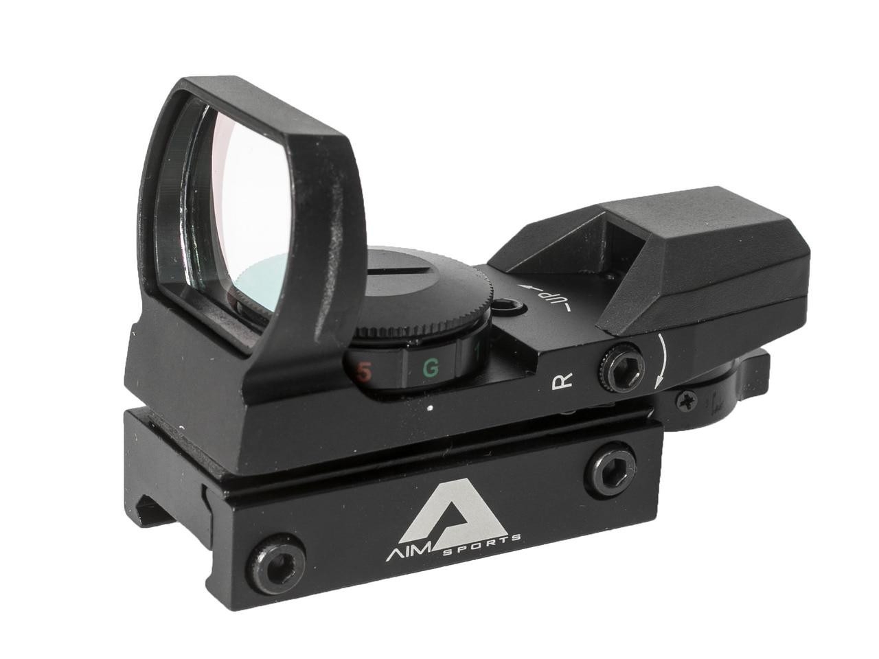 AIM Red/Green Dot Reflex Sight W/ Four Reticles, Black