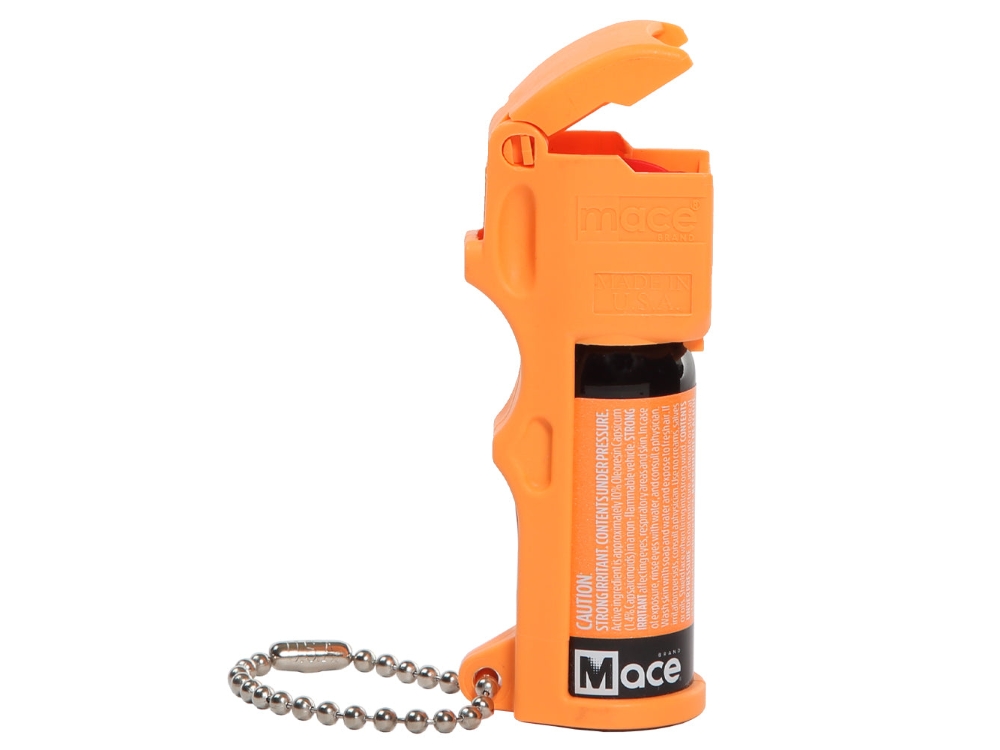 Mace Brand Pocket Size Pepper Spray Keychain, Neon Orange
