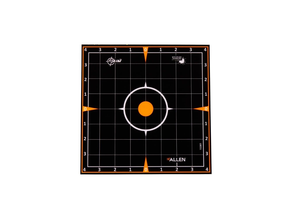 Allen EZ Aim Adhesive Splash Paper Sight-In Grid Targets, None