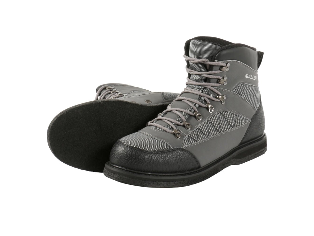 Allen Granite River Men's Felt Sole Wading Boots, Grey, 12
