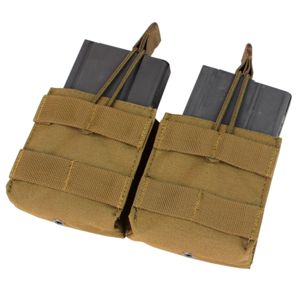 Condor MOLLE Double Open-Top M14 Mag Pouch, Coyote