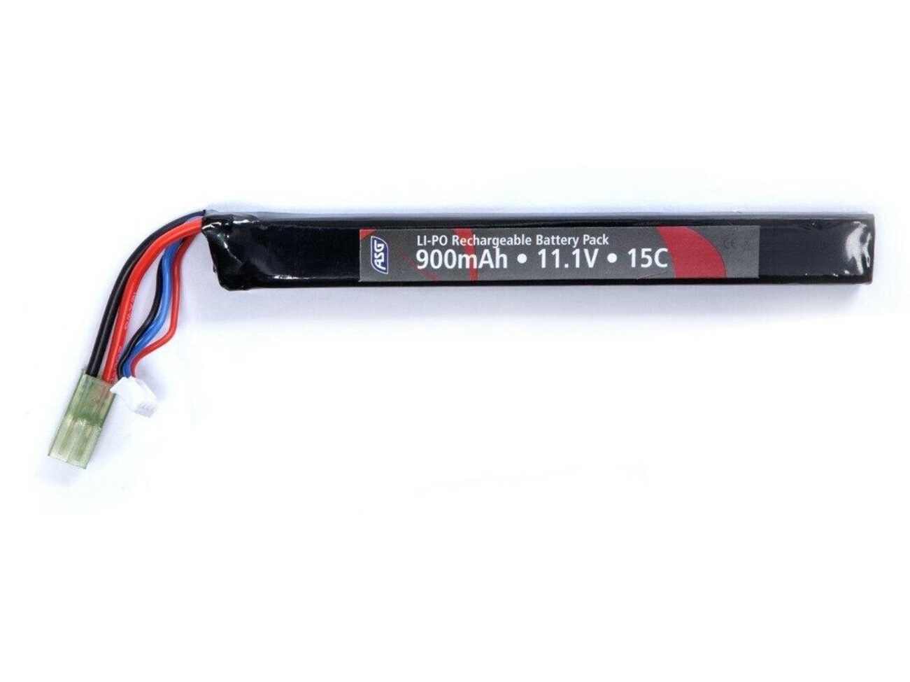 ASG 11.1v 900mAh Single Stick LiPO Battery