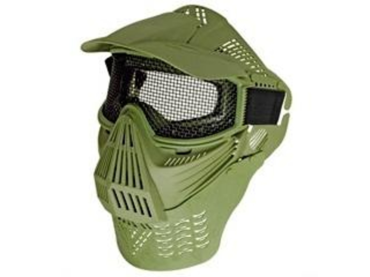 UK Arms Face Mask w/ Goggles and Neck Protector, Green