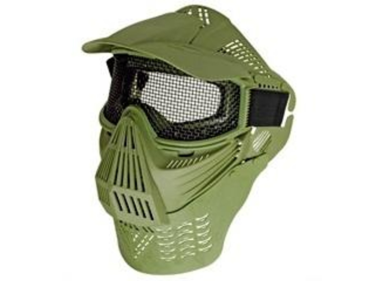 UK Arms Face Mask W/ Goggles And Neck Protector, Green